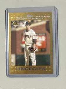 2007 Topps Update Tim Lincecum Gold /2007 - Picture 1 of 2