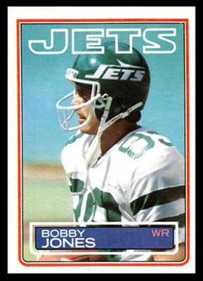 1983 Topps Bobby Jones #344 New York Jets NFL Football Base Set - Image 1 of 2