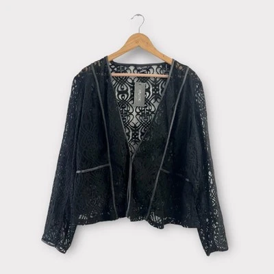 Chaqueta de encaje negra City Chic XL 22 Foto 1 de 4