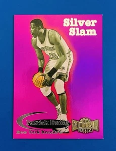 Tarjeta de inserción de lámina de plata Patrick Ewing 1997-98 Metal Universe #18 SS - Imagen 1 de 2
