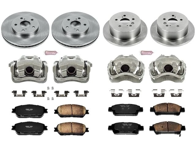 Kit de pastillas de freno y rotor delanteras y traseras para 04-10 Toyota Sienna DX29P2 Foto 1 de 1