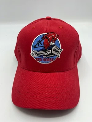 Gorra de béisbol roja The Vanguard Red Horse 560 escuadrón talla única Foto 1 de 4