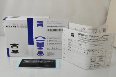 Carl Zeiss Planar T 50mm F2 ZM Lens for Leica M Mount Black NEW JP - Image 1 of 4