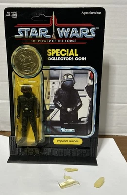 De colección Star Wars POTF Últimos 17 Artillero Imperial Con Moneda 92 Trasero Sellado Bad Bubb Foto 1 de 4
