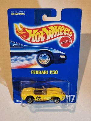 HOT WHEELS FERRARI 250 1991 CLÁSICO FERRARI #117🏆AMARILLO *RARO COLECCIONABLE* Foto 1 de 3