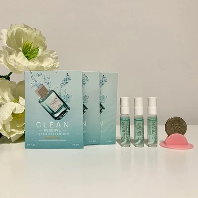 3 frascos en aerosol Clean Reserve H2EAU Golden Citrus EDP muestra 1,5 ml/0,05 oz cada uno nuevo Foto 1 de 4