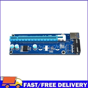 USB 3.0 PCI-E Express 1x to16x Extender Riser Card Adapter SATA 4PIN Power - Afbeelding 1 van 15