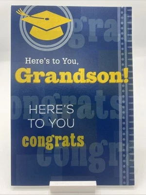 Hallmark Unused High School Graduation Greeting Card Grandson - Image 1 of 4