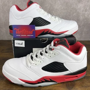 Air Jordan 5 Retro 2016 Low Fire Red Size 11.5 819171-101 Men’s Sneakers OG Rare - Picture 1 of 10