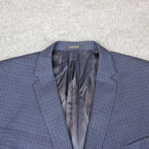 Lauren Ralph Lauren Suit Jacket Sport Coat Blazer 56R Blue Check Wool - Picture 1 of 16