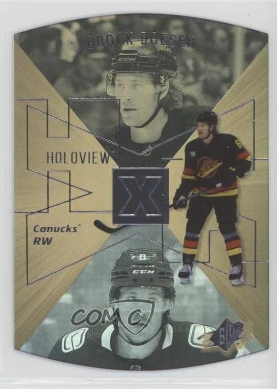 2023-24 Extended Series 1997-98 SPx Holoview Retros Gold /50 Brock Boeser #SPX-6 - Image 1 of 2