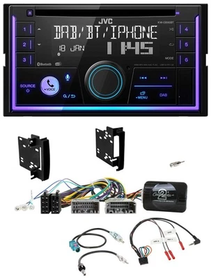 JVC Lenkrad USB 2DIN DAB Bluetooth CD Autoradio für Chrysler Dodge Jeep - Bild 1 von 4