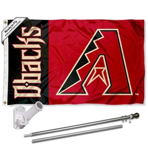 Arizona Diamondbacks Flag Pole and Bracket Kit - Picture 1 of 6