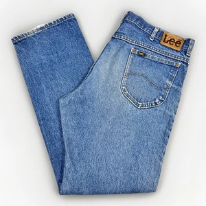 Vintage Lee Jeans Well Worn USA Union Made 37x32 Cotton Denim - Bild 1 von 21