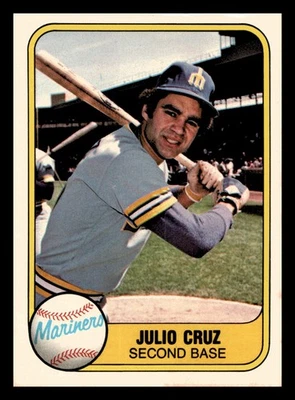Julio Cruz 1981 Fleer #601 Seattle Mariners Near Mint NM - Image 1 of 2