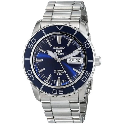 SEIKO 5 Sports SNZH53K1 Blue Men's Analog Business Watch - Image 1 of 4