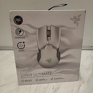Razer Viper Ultimate Mercury White - Gaming Mouse w/ Charging Dock - Repack - Zdjęcie 1 z 7