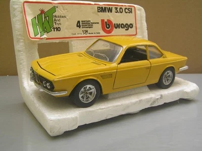 SOMBRERO BBURAGO BURAGO 110 BMW 3.0 CSI escala 1/24 hecho en Italia EXCELENTE con caja parcial Foto 1 de 4