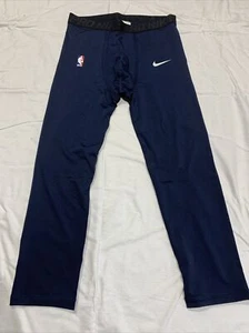 Nike NBA Elite Pro Compression Tights Size XL-T Color Navy Aa0751-419 Mens - Picture 1 of 9