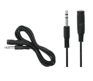 Neu 3M 6.3mm Gerade Klinke Verlängerung Gitarre Stecker zu Buchse Kabel #978 - Imagen 1 de 2