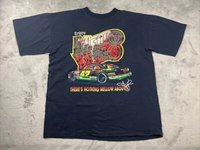 Camiseta de Colección Kyle Petty Para Hombre Talla L Negra Años 90 Mello Yello NASCAR Hecha en EE. UU. Foto 1 de 4