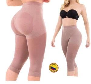 Faja Colombiana Levanta Cola Compression Body Shaper Capri Butt-Lifter - Picture 1 of 6