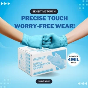 1000Pcs Paramount 4 Mil Nitrile Exam Gloves S/M/L/XL Latex-Free Medical Grade - Picture 1 of 12