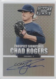 2013 Prizm Perennial Draft Picks Prospect Signatures Silver Chad Rogers #67 Auto