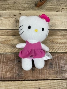 Peluche ballerina Hello Kitty Sanrio 6" rosa vestito fiocco danza 2014 gatto bambola figura - Foto 1 di 6
