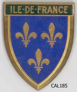 CAL185 - PLAQUE DE CALNDRE AUTO - ILE DE FRANCE - Picture 1 of 1