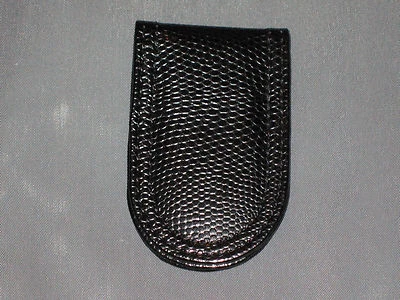 Cartera plegable de cuero negro con clip magnético $ bolsillo para efectivo unisex ¡NUEVA! Foto 1 de 2