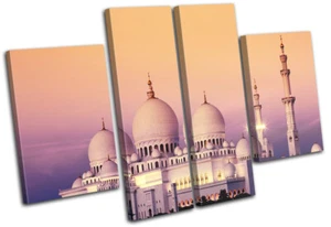Islam Temple Muslim Architecture MULTI CANVAS WALL ART Picture Print - Picture 1 of 1