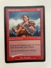 MTG FOIL 7TH EDITION GRANITE GRIP PLAYED MAGIC THE GATHERING ENCHANTMENT RED