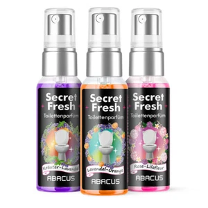 (19,93€/100ml) 3x 50 ml Secret Fresh Toilettenparfum Toilettenspray WC-Parfum - Bild 1 von 4