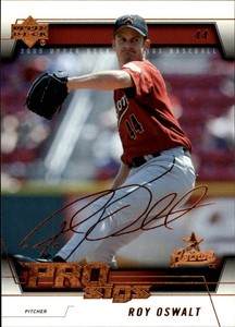 2005 Upper Deck Pro Sigs Baseball Card #39 Roy Oswalt