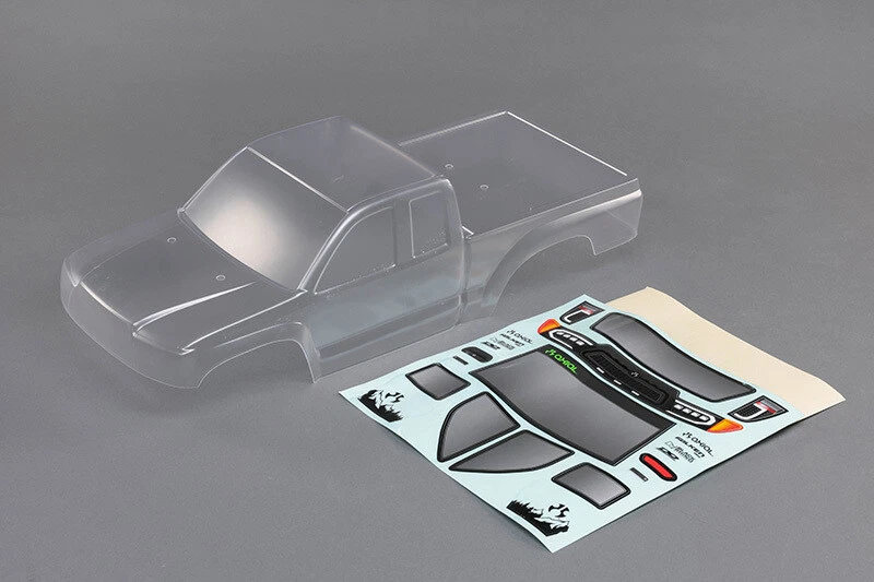 Juego de carrocería de campamento base Axial 230046 con máscara, transparente Foto 1 de 1