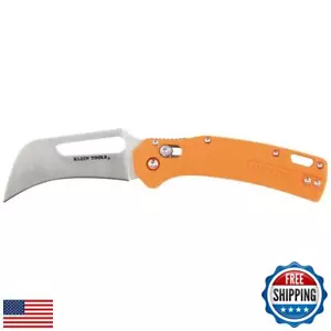 Klein Tools 44056 Pocket Knife, Stainless Steel Hawkbill Blade for Cable Skin - Picture 1 of 5