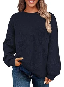 Oversized Sweatshirt for Women 2024 Long Sleeve Shirts Crewneck Sweatshirts T... - Picture 1 of 6