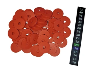 25 Seals Rubbers Gaskets for Grolsch Swing Top Bottles plus Beer Thermometer - Picture 1 of 6