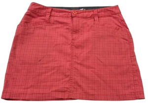 Horny Toad Woman's Skirt Size 4 Pink Gray Pinstripes Plaid Hike - Picture 1 of 6
