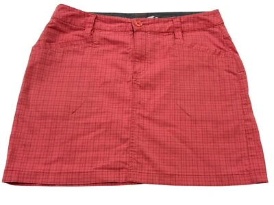 Horny Toad Woman's Skirt Size 4 Pink Gray Pinstripes Plaid Hike - Image 1 of 4