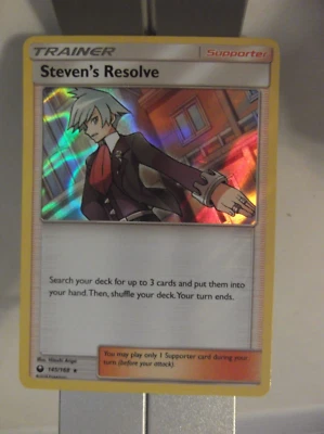 102PK145 - Steven Resolve - 145/168 - Celestial Storm - Rare Holo - NM - Image 1 of 2