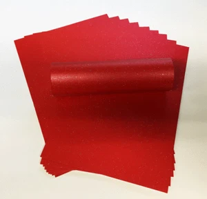 10 A4 CHRISTMAS RED IRIDESCENT SPARKLE CARD QUALITY 300GSM IDEAL FOR CRAFTS - Picture 1 of 3