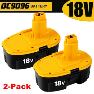 2 PACK 18V For Dewalt 18 VOLT DC9096 DC9098 Ni-MH Replacement Battery DC9099 NEW - Picture 1 of 14