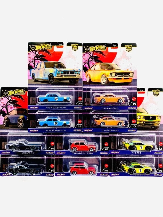 PRE-ORDEN Hot Wheels Car Culture 2024 B Japan Historics 4 Juego de 10 Coches SELLADOS Foto 1 de 1