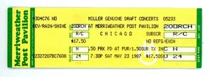 Boleto de concierto coleccionable sin usar para Chicago @ Merriweather el 23 de mayo de 1987 - Imagen 1 de 1