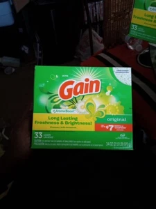 GAIN Powder Laundry Detergent for Regular & he Washers Original Scent 34 Oz(NEW) - Picture 1 of 3