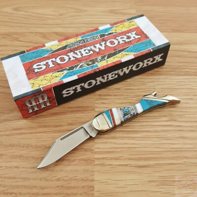 Rough Ryder Stoneworx Lady Leg Folding Knife 2.25" 440B Steel Blade Synthetic