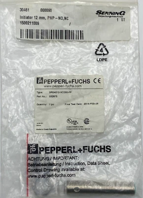 PEPPERL+FUCHS 3RG4012-3CD00-PF PROXIMITY SWITCH 552875 3RG40123CD00PF NEW 🎯 - Image 1 of 4
