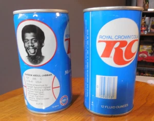 1978/79 RC Cola basketball can lot 2 Kareem Abdul Jabbar #8 Tiny Archibald #2 - Picture 1 of 4